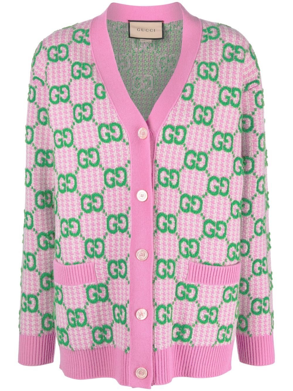 Gucci GG wool cardigan Pink