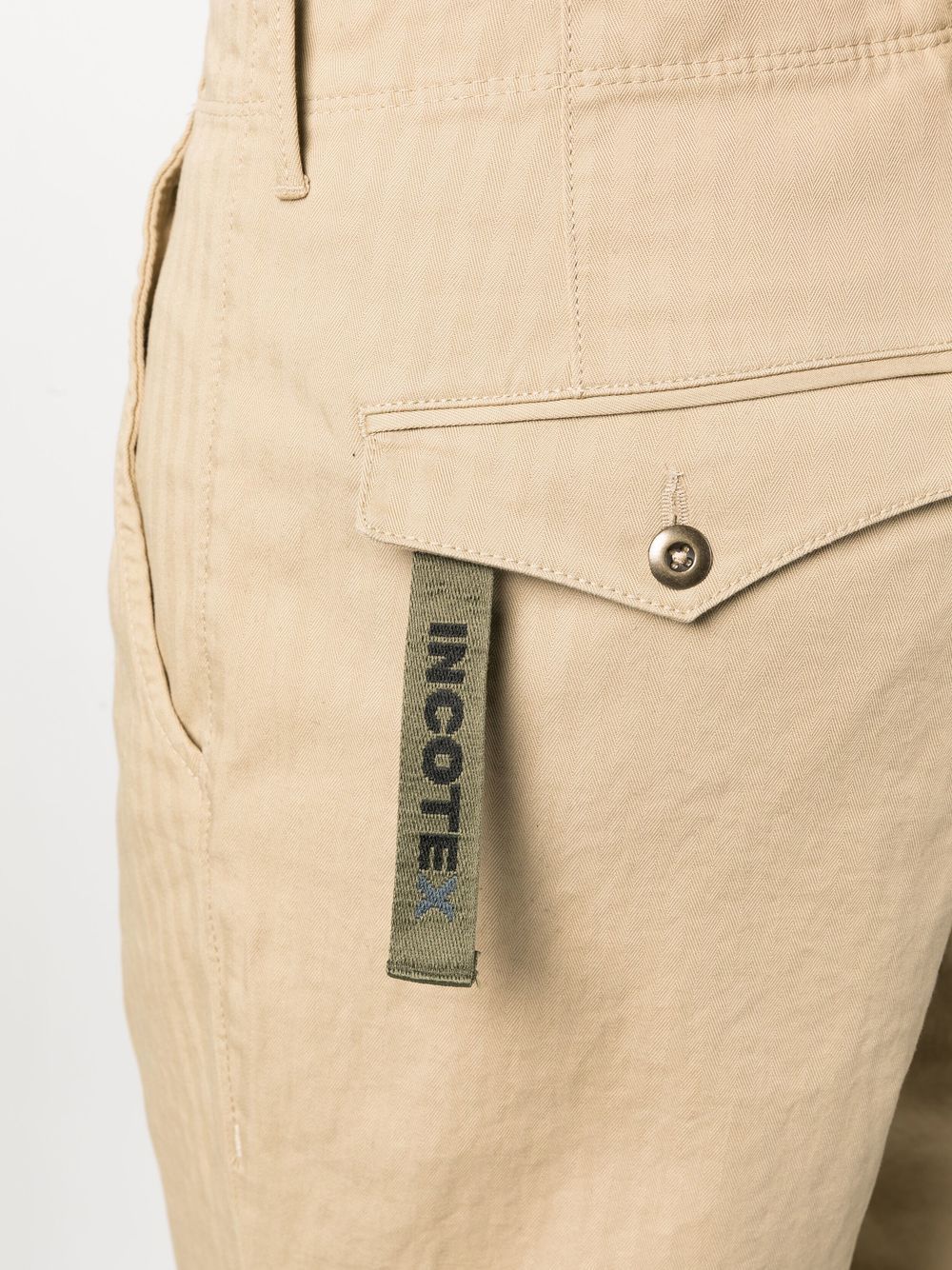 Shop Incotex Straight-leg Tapered Pants In Neutrals