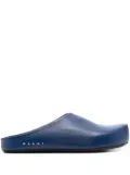 Marni textured-leather slippers - Blue