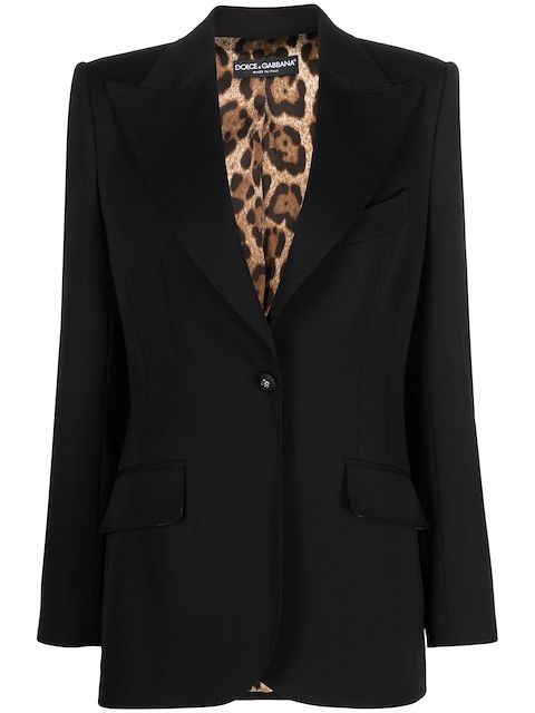 Dolce & Gabbana single-breasted button-fastening blazer