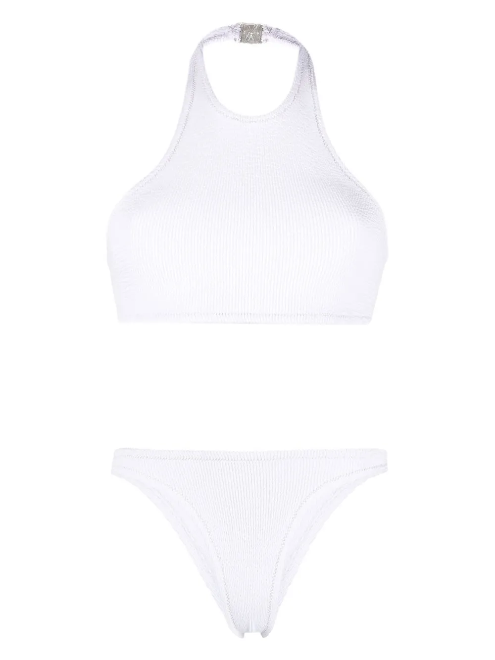 

Reina Olga Longboarder crinkle bikini - White