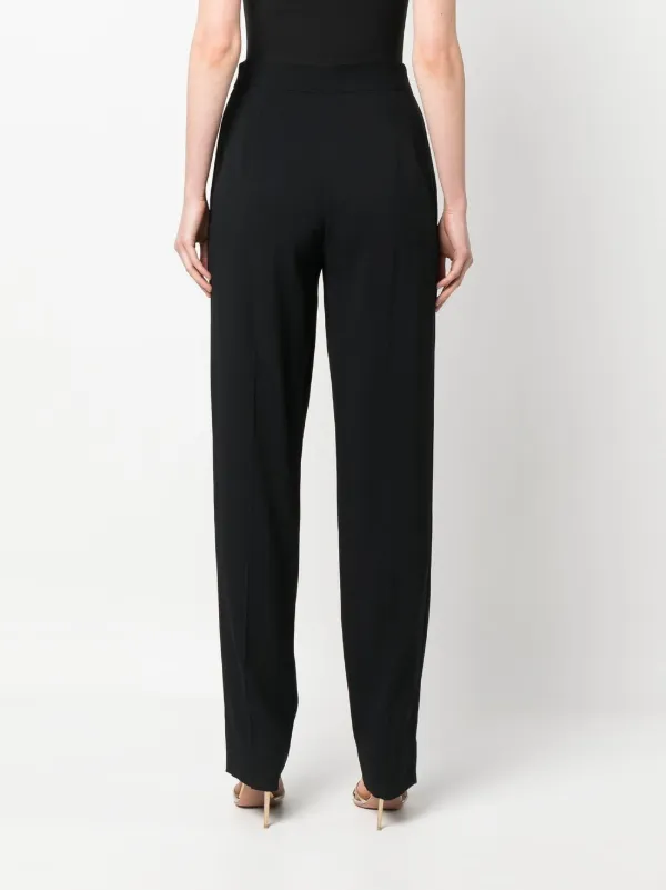 パンツ EMPORIO ARMANI Women Straight Pants 7W000174AF12643UC001 BLA Emporio Armani Darted straight-leg Trousers | Black | FARFETCH