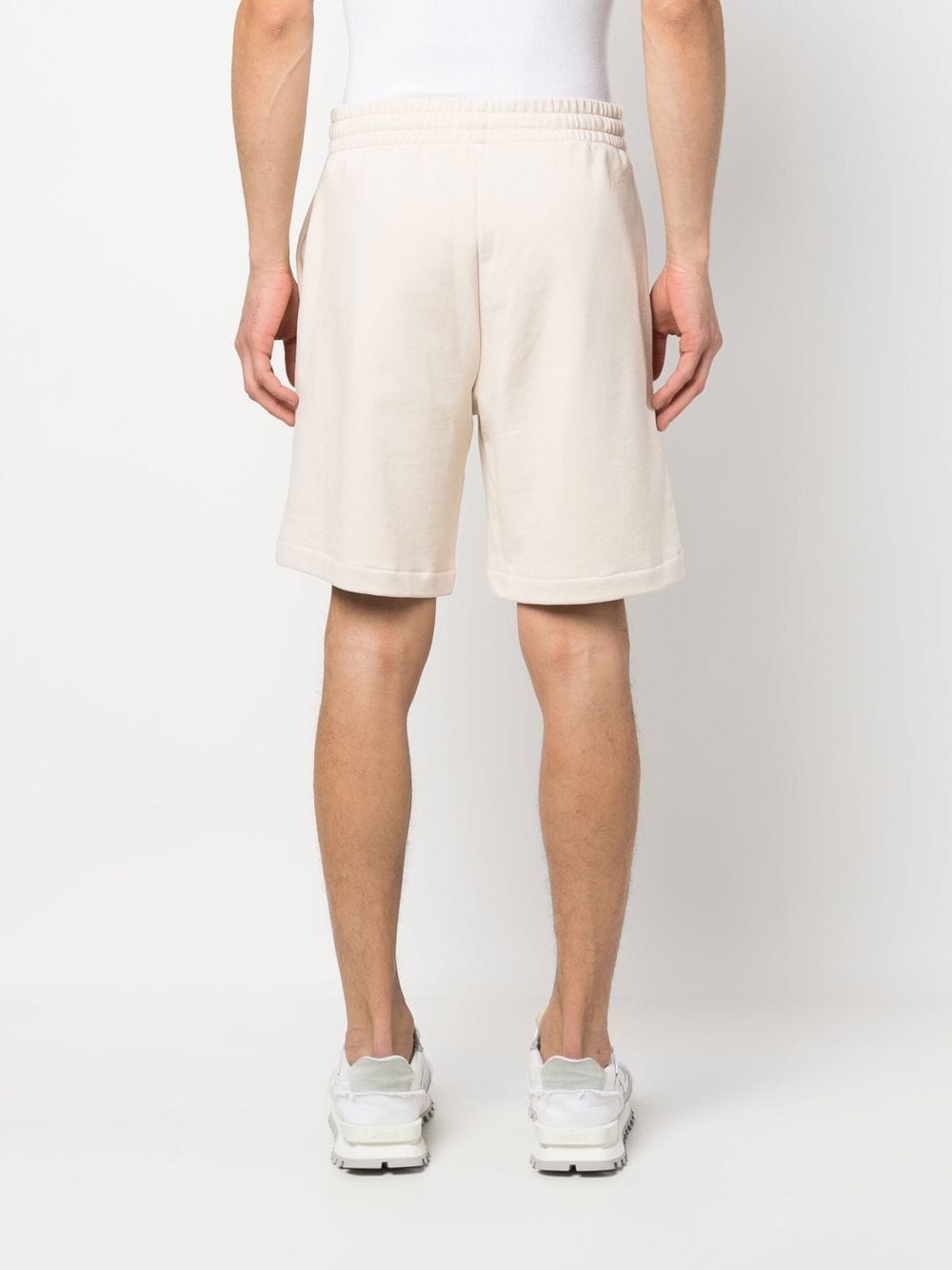 Shop Apc Drawstring-waist Track Shorts In Neutrals