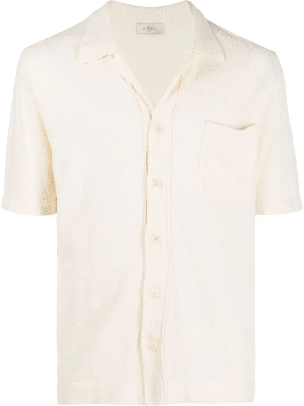 

Altea knitted chest-pocket shirt - Neutrals