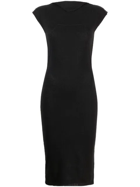 Rick Owens cap-sleeve knitted midi dress