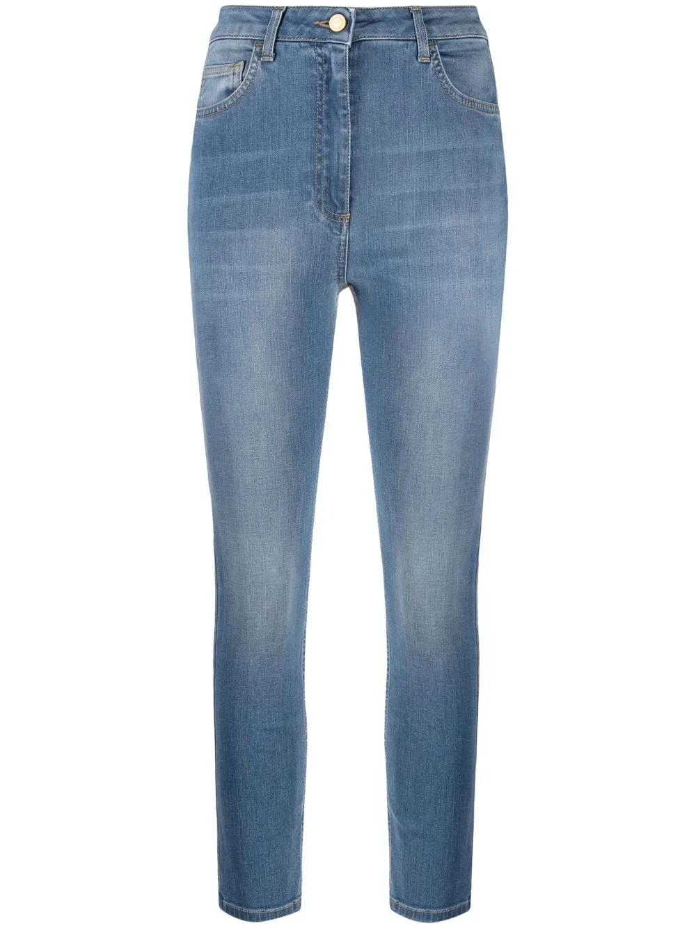 

Elisabetta Franchi jeans capri con bolsillos - Azul