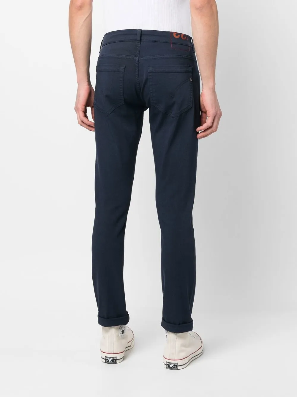 Shop Dondup Mid-rise Straight-leg Jeans In Blue