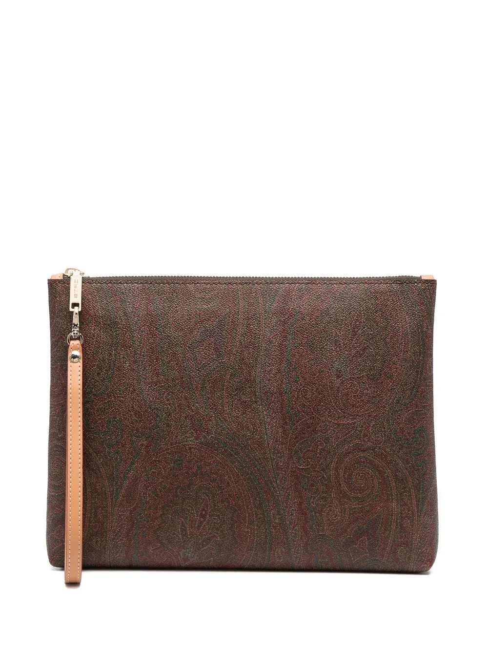 

ETRO Paisley necessaire book clutch - Brown