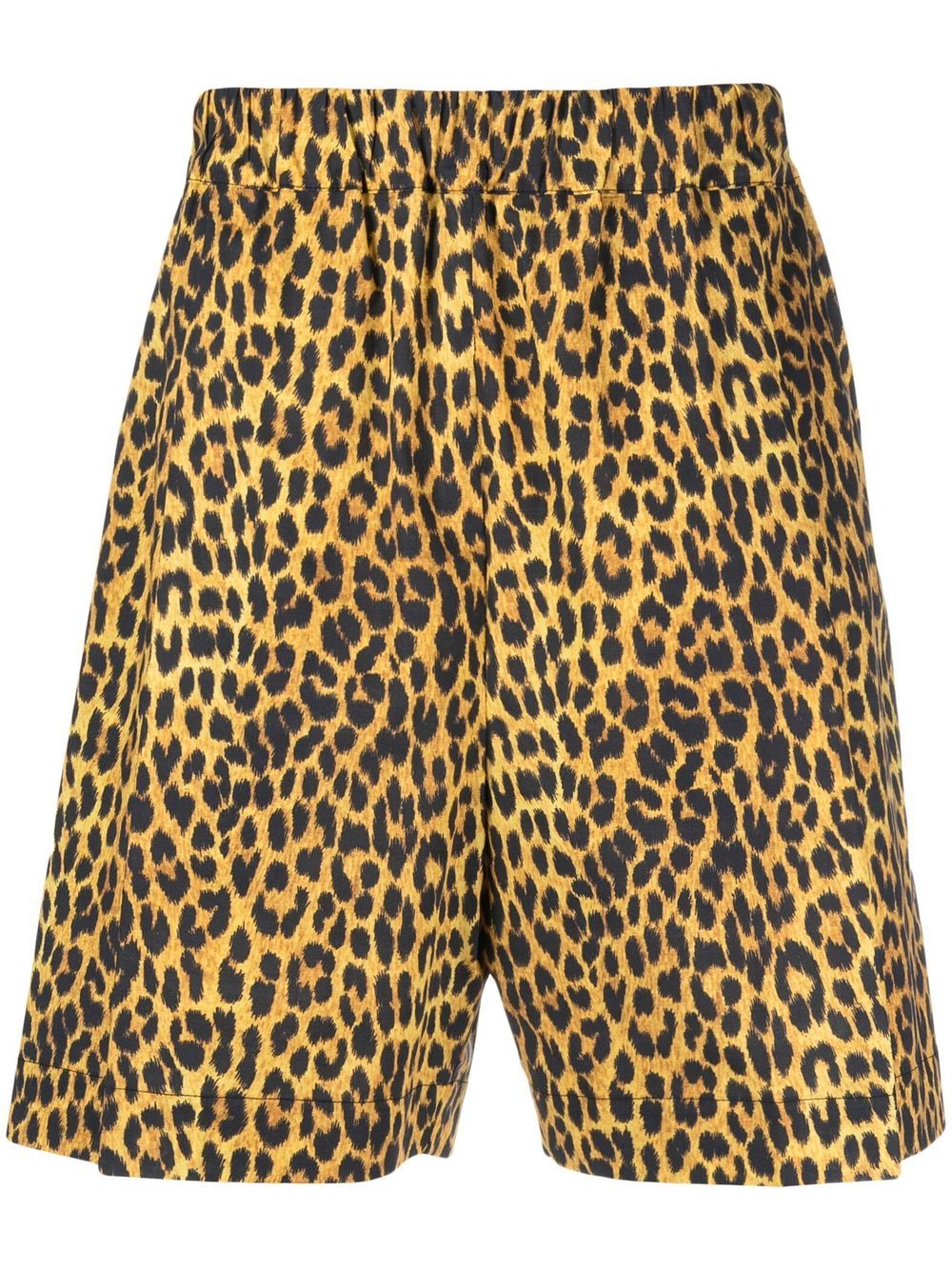 

Laneus leopard-print shorts - Yellow