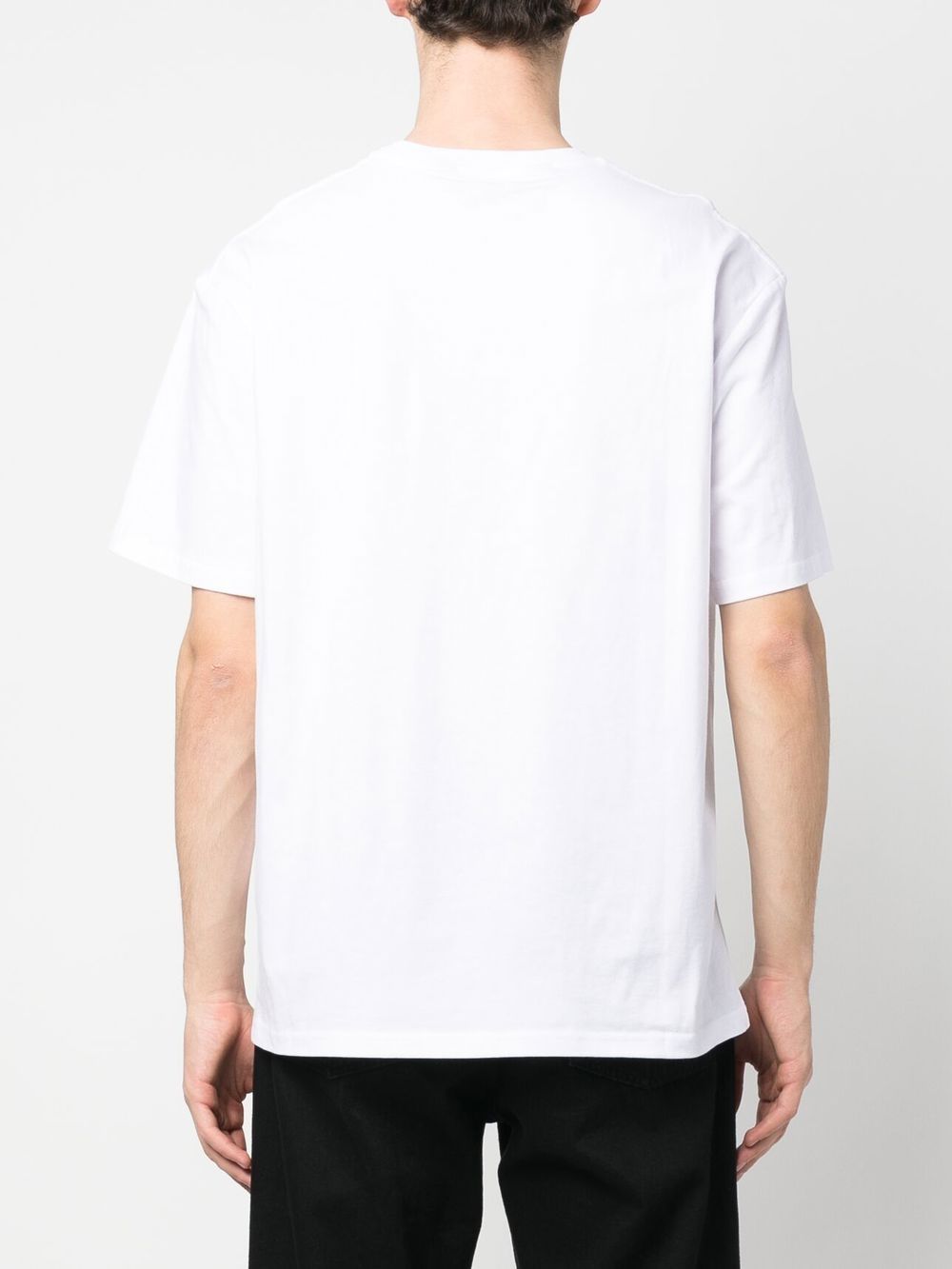 Shop Just Cavalli Logo-print Cotton T-shirt In Weiss