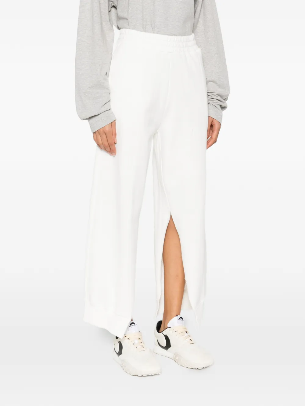MM6 Maison Margiela side button trousers Wit