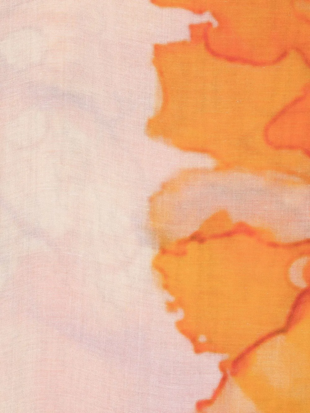 Faliero Sarti Sjaal met abstracte print - Oranje