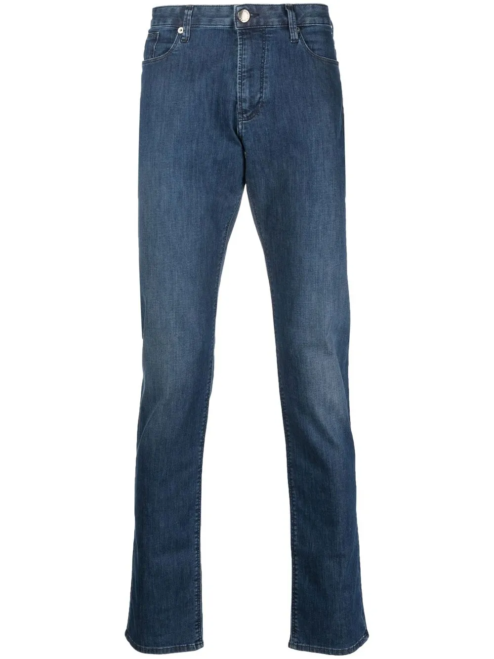 

Emporio Armani mid-rise slim-cut jeans - Blue