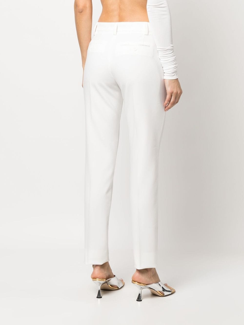 Shop Zadig & Voltaire Prune Rhinestones-studded Trousers In White