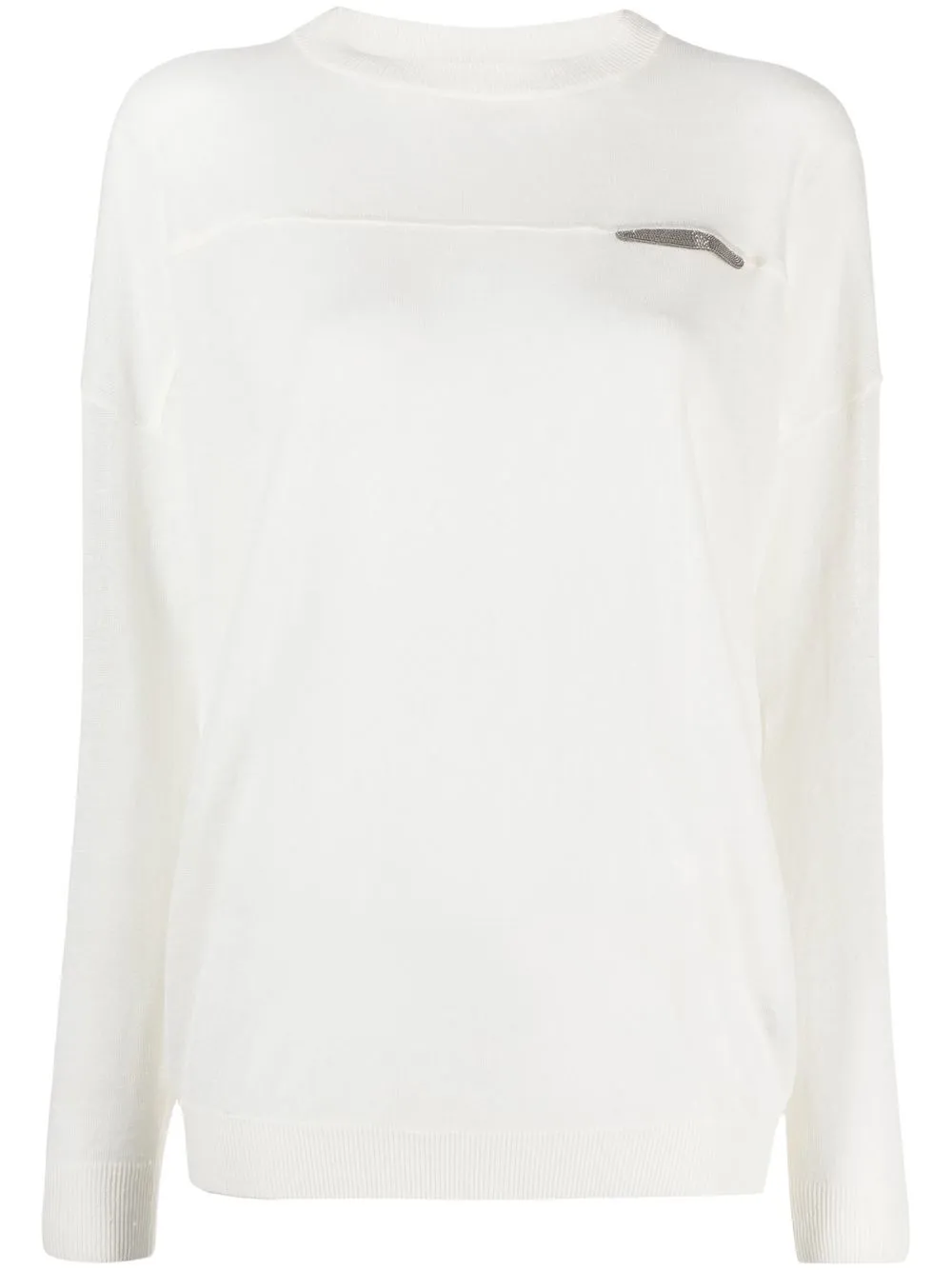 

Brunello Cucinelli crew-neck jumper - White