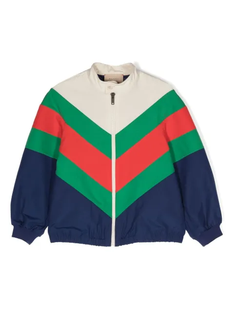 Gucci Kids Jaqueta bomber com recortes color block