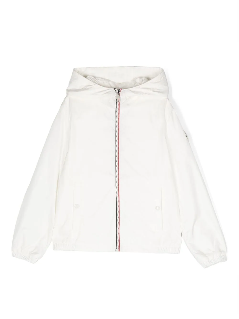 

Moncler Enfant contrasting-trim detail hooded jacket - White