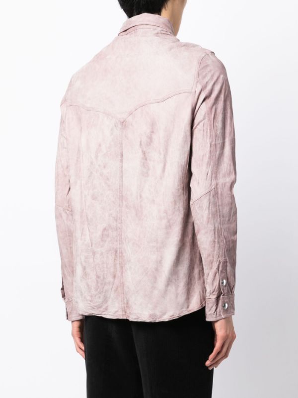 Pink suede clearance shirt