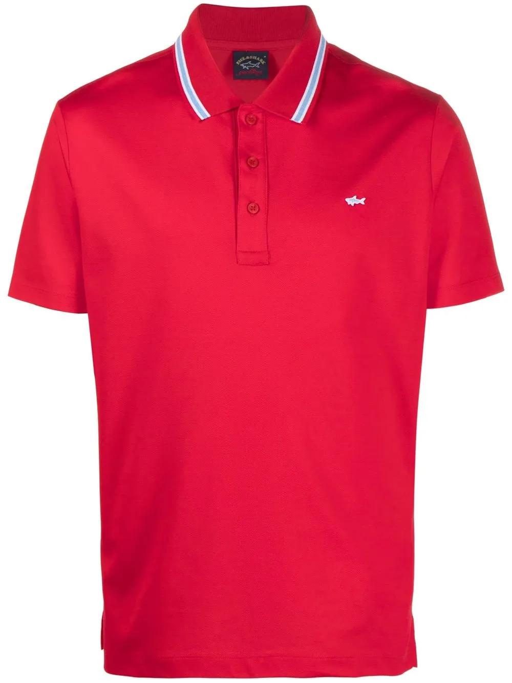 Paul & Shark Logo-patch Polo Shirt In Rot