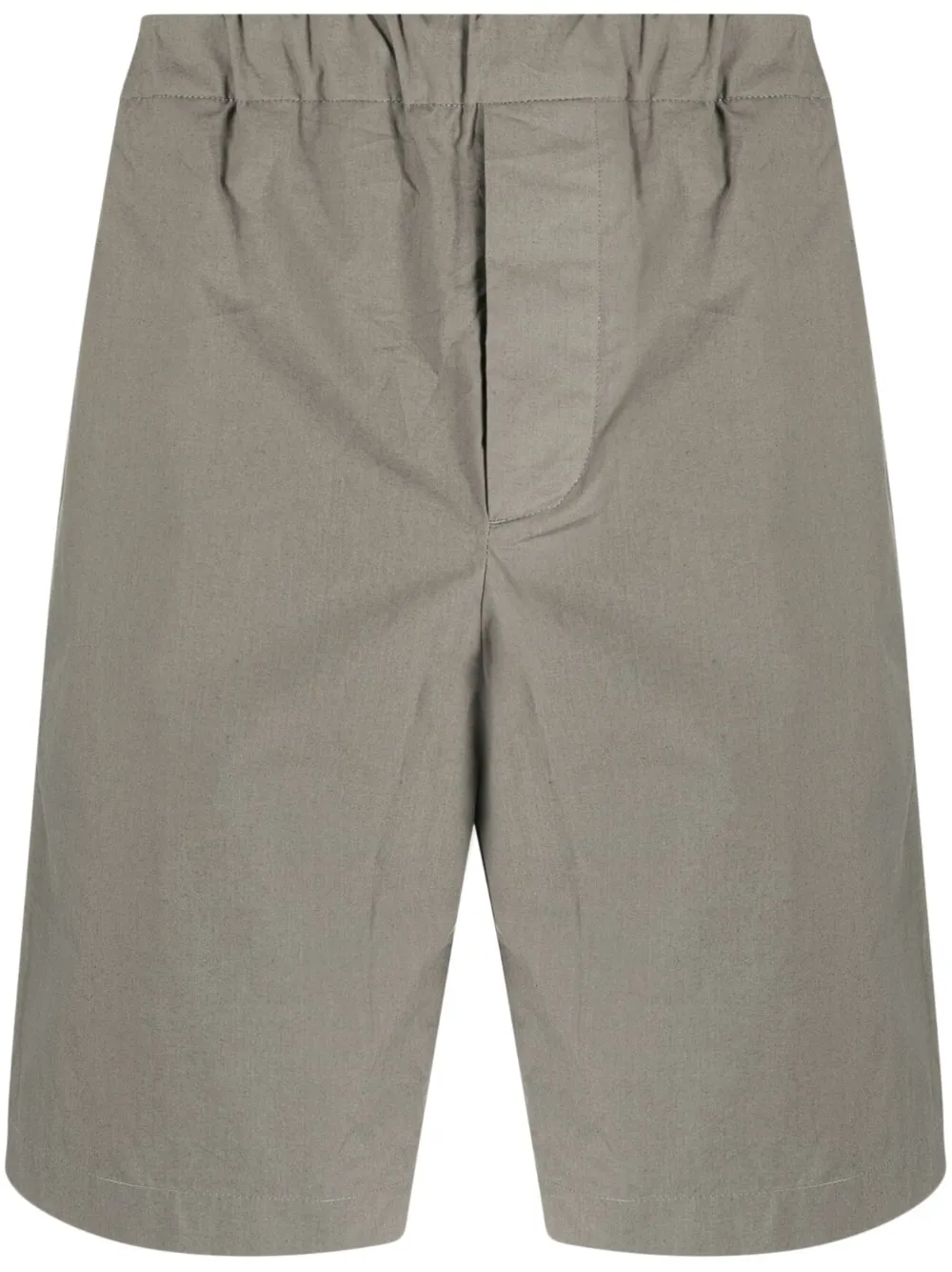 Meta Campania Collective Elasticated-waistband Organic-cotton Shorts In Grün