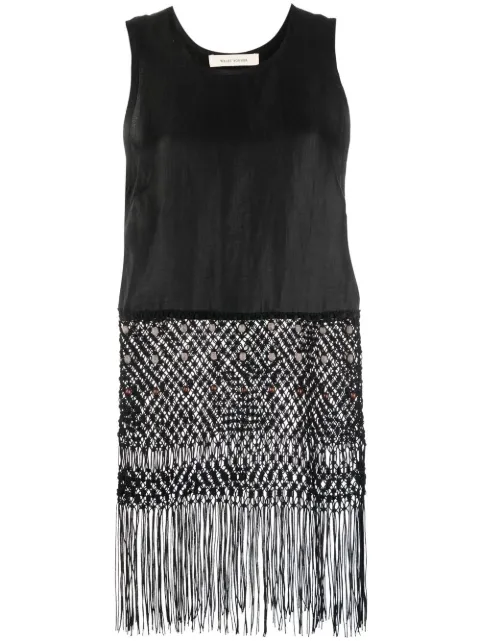 Wales Bonner sleeveless macramé top