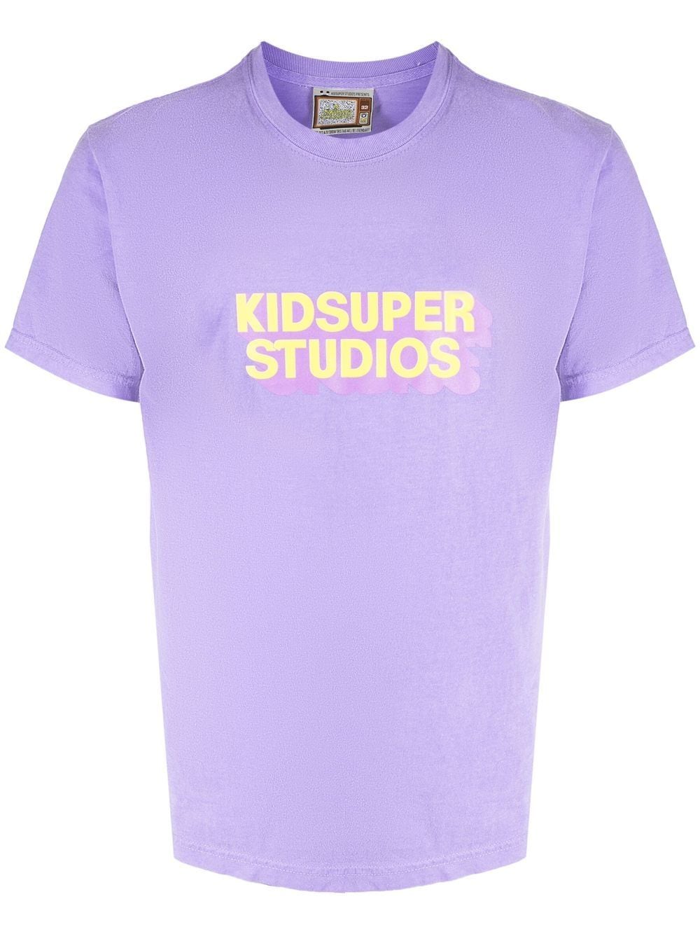 Kidsuper Purple Studios T-shirt In Purple/yellow