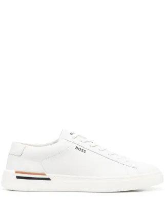 BOSS stripe trim low top Sneakers Farfetch