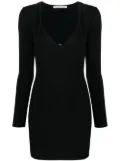 Alexander Wang layered-neckline detail dress - Black