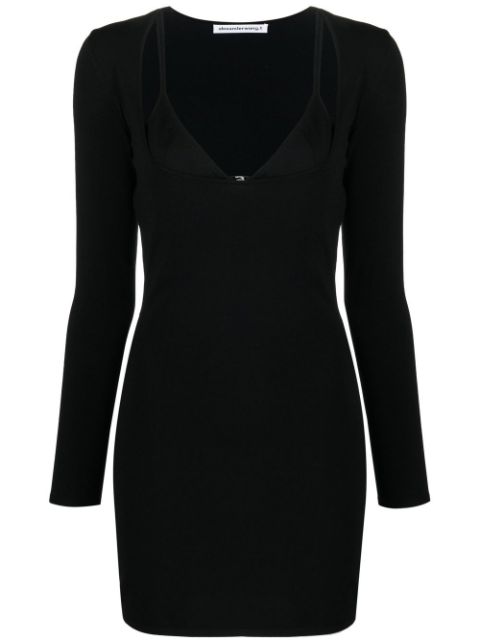 Alexander Wang layered-neckline detail dress Women