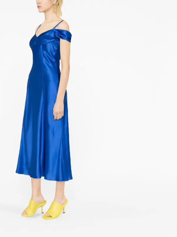 パーティードレス a Ferretti Blue Silk Dress 19756989_44284488_600.jpg