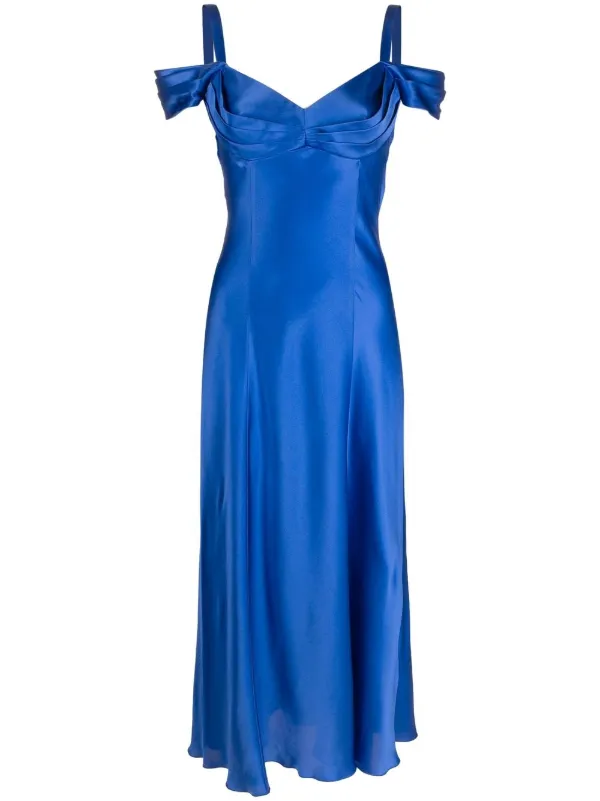 パーティードレス a Ferretti Blue Silk Dress 19756989_44284488_600.jpg