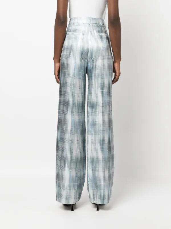 Giorgio Armani Prince Of Wales Silk Trousers | Blue | FARFETCH Giorgio Armani Prince Of Wales Silk Trousers | Blue | FARFETCH