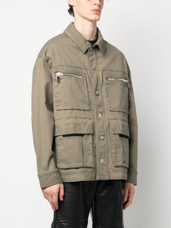Partina City Marquee Samarbejdsvillig Balmain button-up stretch-cotton Military Jacket - Farfetch