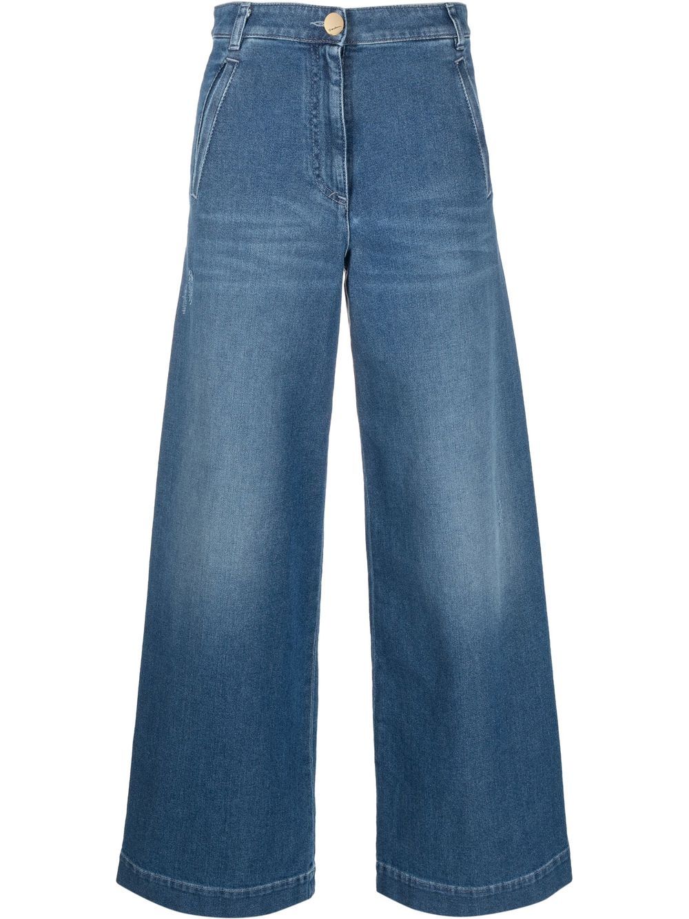 Giorgio Armani wide-leg Cut Jeans - Farfetch