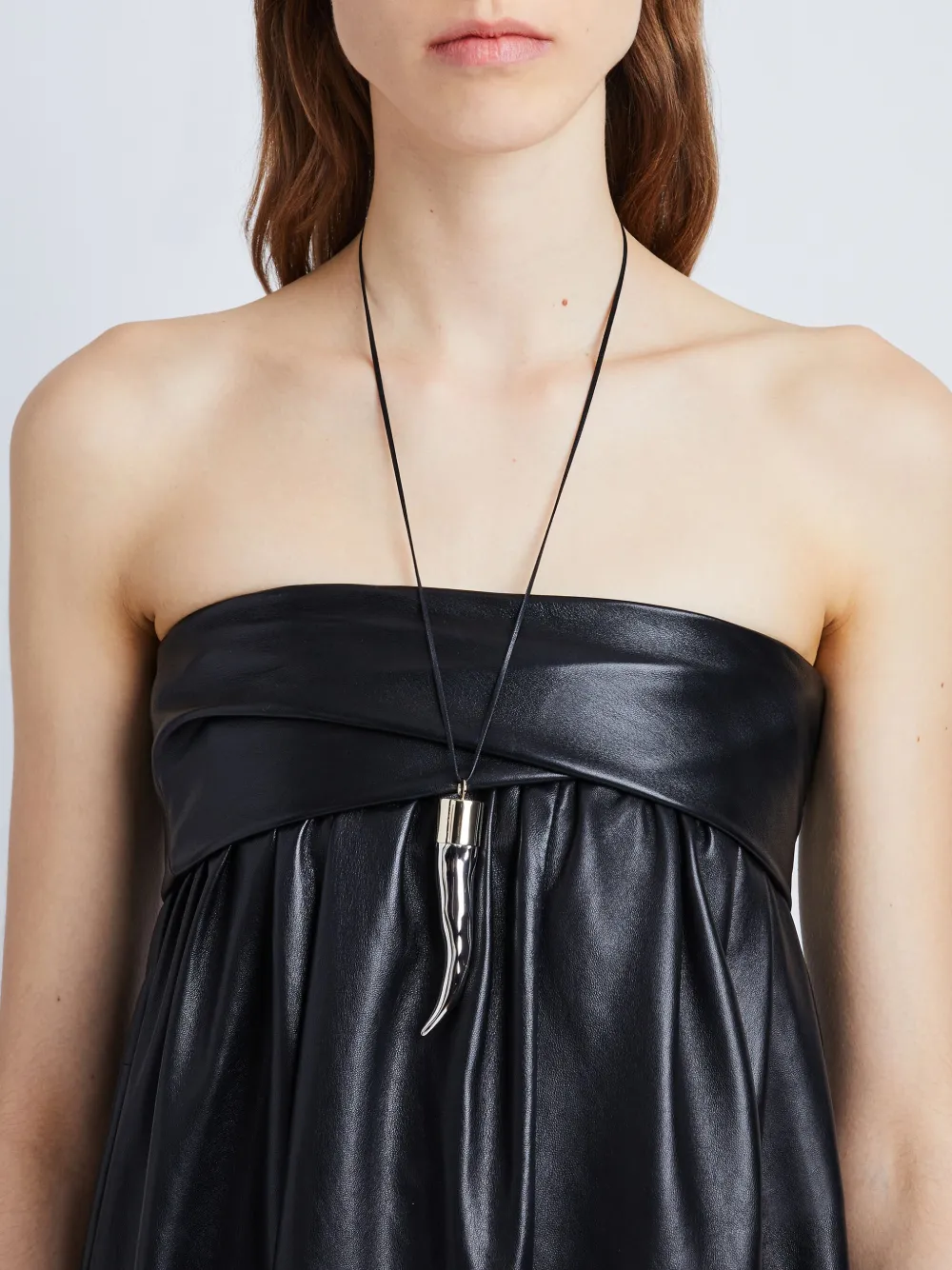 Proenza Schouler Horn Pendant In Silver