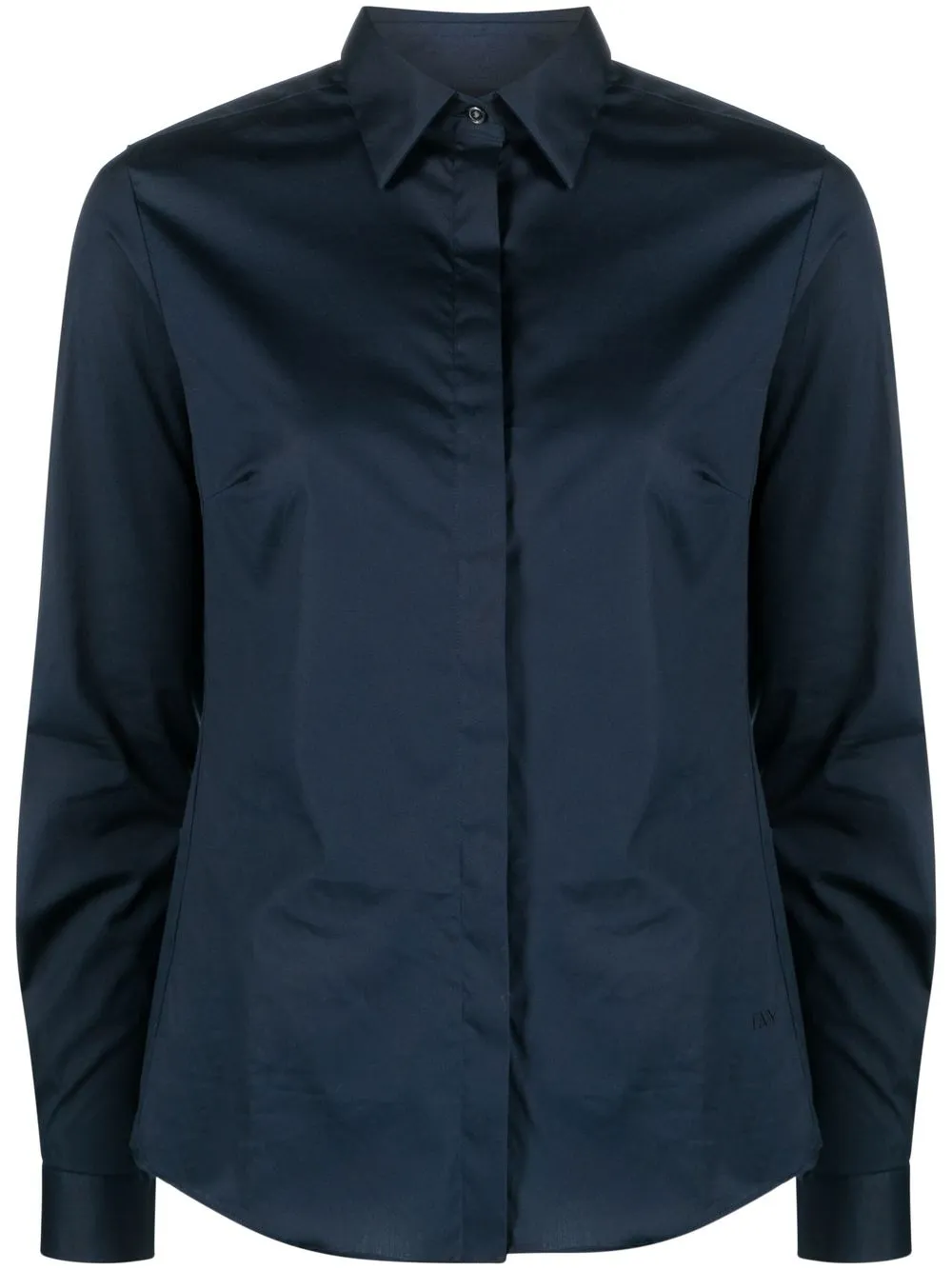 

Fay long-sleeve fitted shirt - Blue