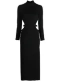 V:PM ATELIER cut-out back high-neck dress - Black