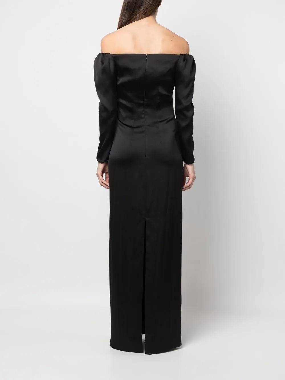 V:pm Atelier Schulterfreies Kleid In Black