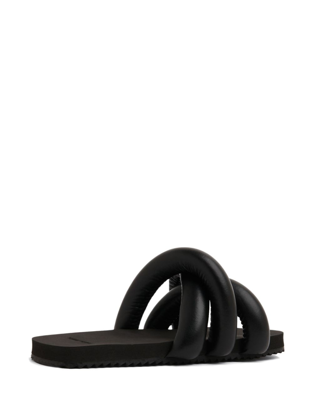 Shop Yume Yume Tyre Crossover-strap Sandals In Black