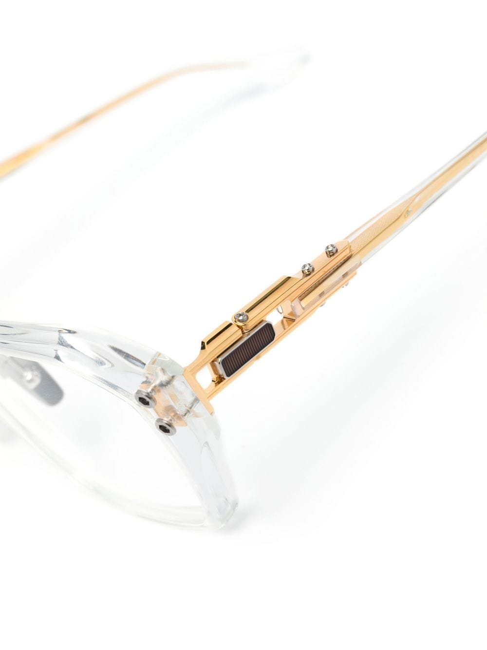 Shop Dita Eyewear Grand-apx Square-frame Glasses In Nude