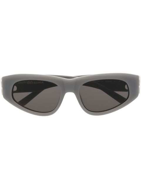 Balenciaga Eyewear logo-plaque biker sunglasses Women