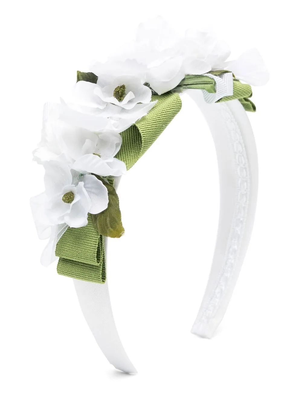 

Colorichiari floral-appliqué hair band - White