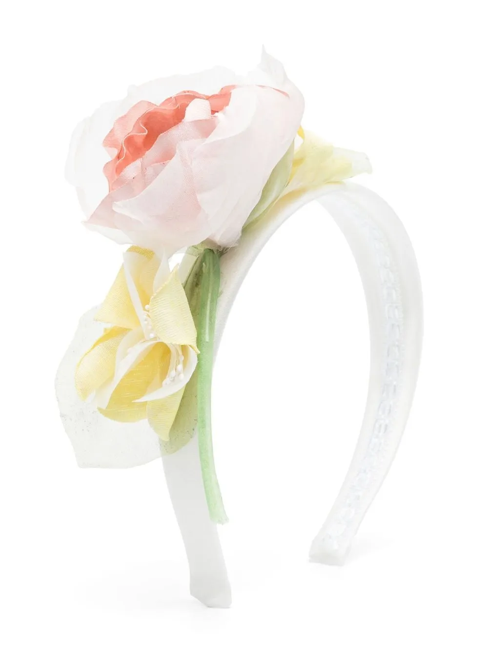 

Colorichiari faux-flower hair band - White