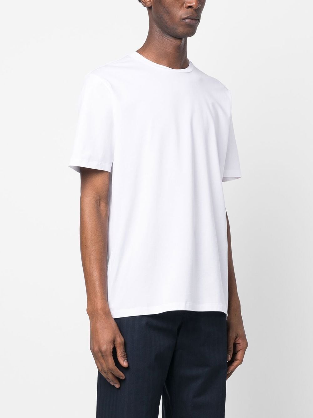 Herno Shortsleeved Crew Neck T-shirt In White | ModeSens