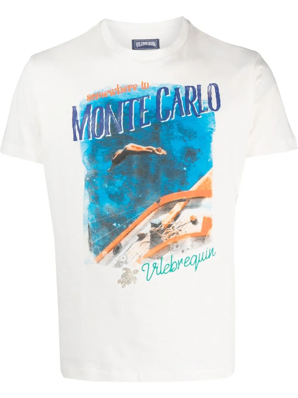 

Vilebrequin playera con estampado gráfico - Blanco