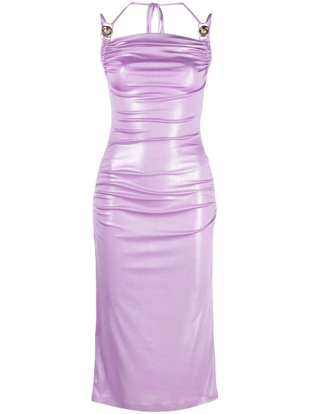 

Just Cavalli halterneck midi dress - Purple