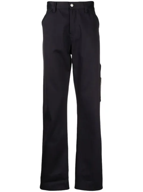 Alexander McQueen pantalones rectos con logo bordado