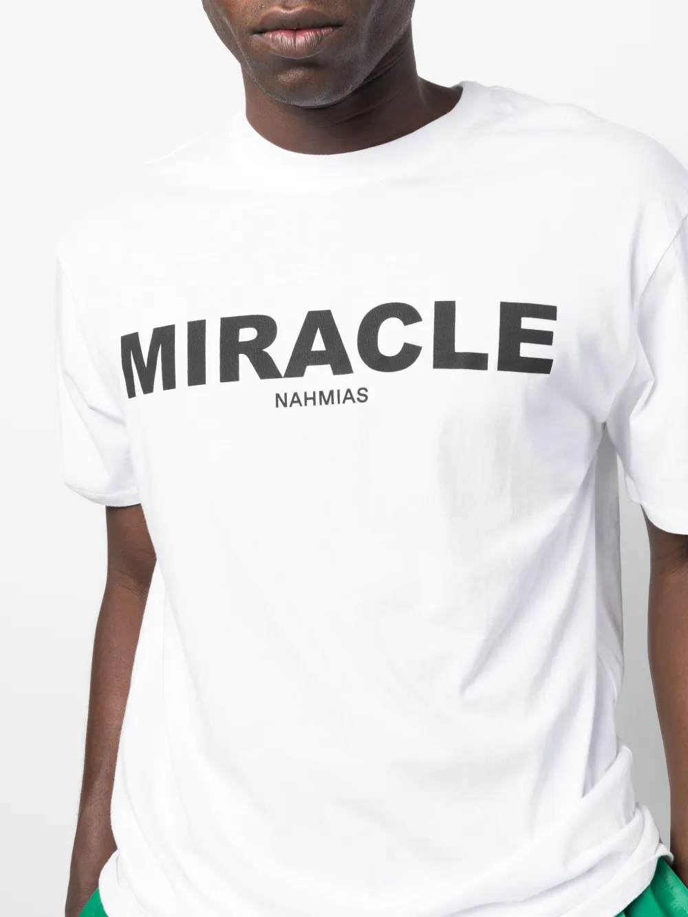 Nahmias Miracle Brand-print Cotton-jersey T-shirt In Weiss