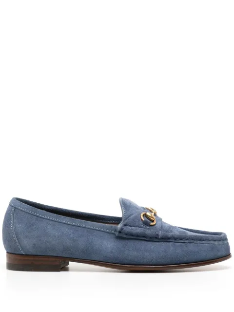 Gucci gold-tone-hardware loafers