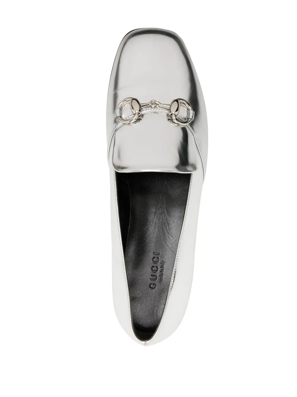 Gucci metallic loafers on sale